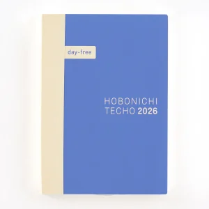 Hobonichi Techo 2026 Japanese Day-Free Book (January Start) A6 size / Monthly / Jan start / Mon start